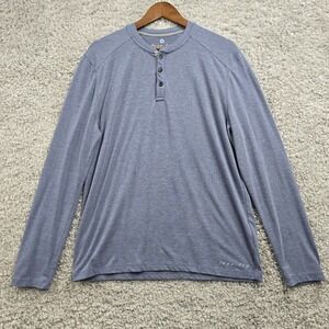 Free Fly Henley Shirt Mens Medium Bamboo Long Sleeve Pullover Performance